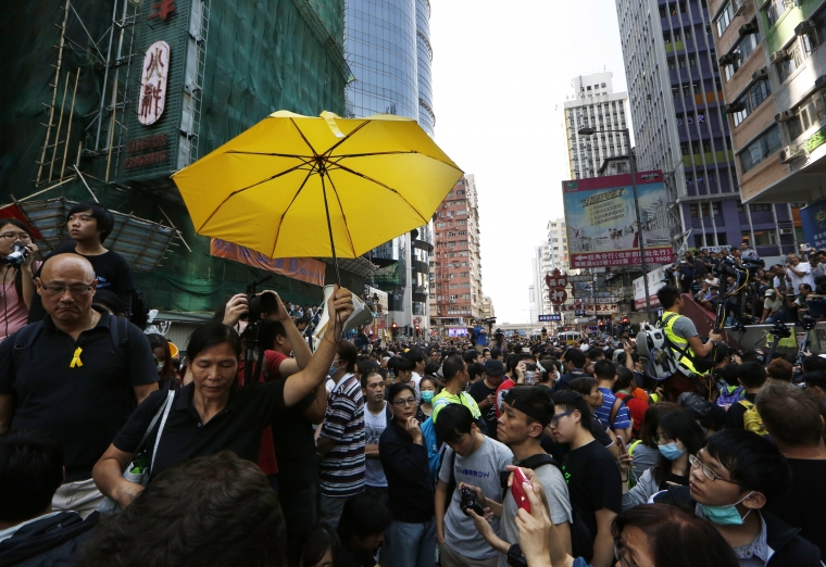 Facken spelar viktig roll i Hongkongprotesterna