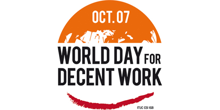 Världsdagen för anständigt arbete växer långsamt