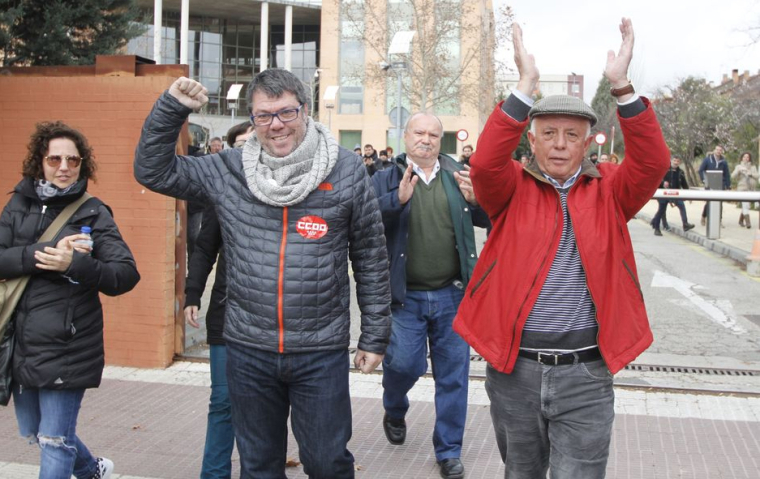 Friande dom för spanjorerna som åtalats för strejk