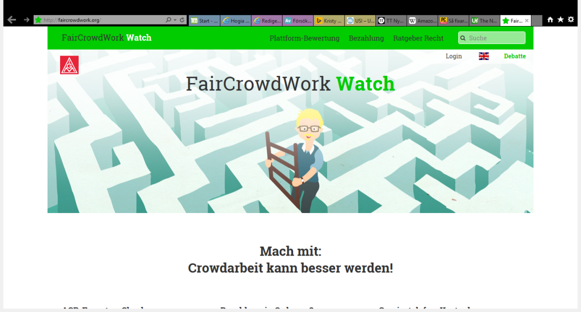 Facken och aktivister försöker organisera digital arbetskraft