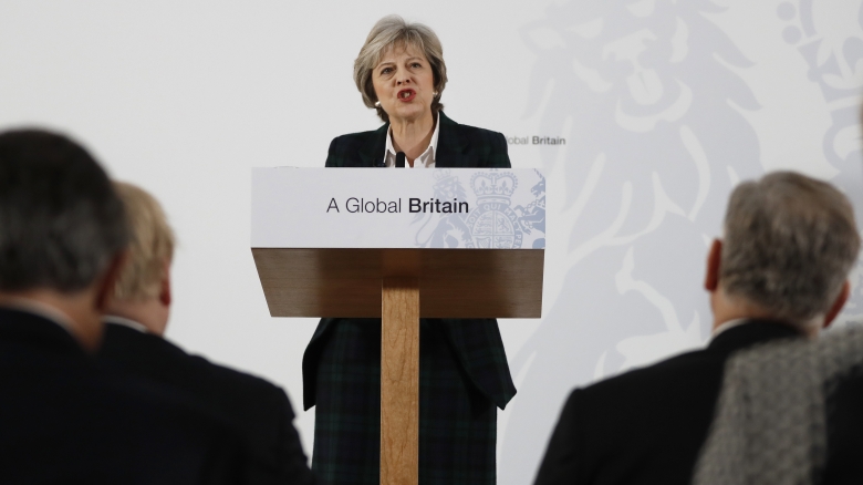 Theresa May vill lämna EU:s tullunion