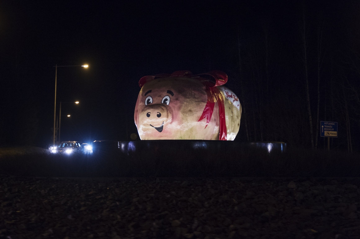 Protester befaras när rondellpotatis tas ned