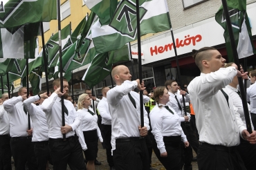 Hot från nazister – ingen anledning till särskild oro