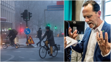 Vita partiklar överraskar stockholmare