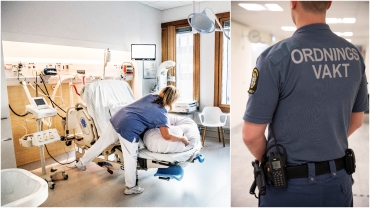 Vaktbolag assisterar vid förlossningar