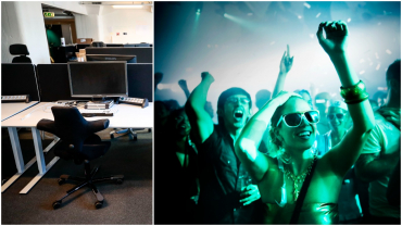 Kontoren kan bli allt mer lika nattklubbar