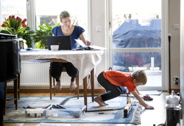 Vanligare att jobba när barnen är sjuka än att vabba