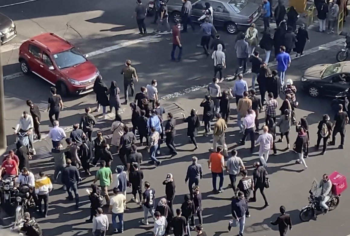 Facklig demonstration för kvinnors rättigheter i Iran Facklig demonstration för kvinnors rättigheter i Iran