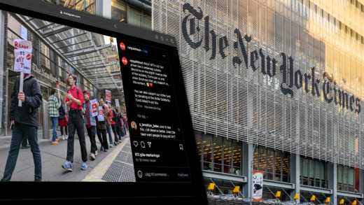 Tech-jobbarna på New York Times i strejk på valdagen