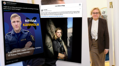 Rikspolischefen: Inte lämpligt med politik i polisuniform