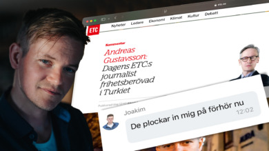Oro för försvunna journalisten Joakim Medin – gripen i Turkiet