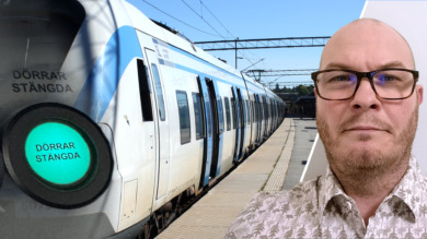 Ännu en resenär fastnade i pendeltågsdörren – räddades av nödbromsen