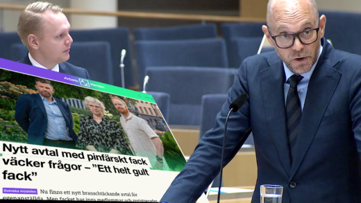 Arbetsmarknadsministern: Lagarna skyddar redan mot gula fack