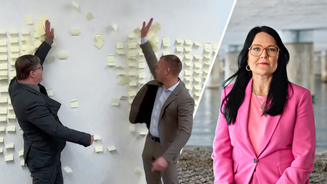 Post-it-lapparna avslöjar Erik Slottners grundläggande kompetensbrist
